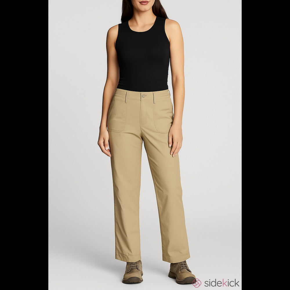 Eddie Bauer Cotton Hiking Pants Size 6 Beige